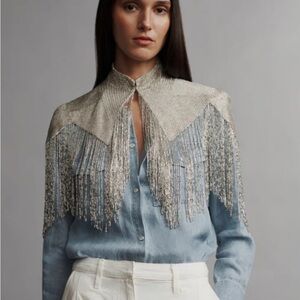 TWP Clothing beaded Topper